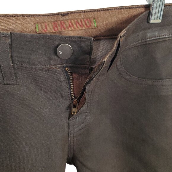 J Brand Womens Size 26 Jeans Pants Leggings Skinny Stretch Coated 901596 Mocha - Picture 11 of 12